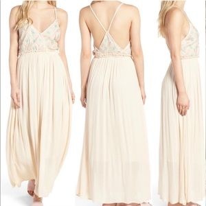 RAGA Embroidered Maxi Dress Size Large